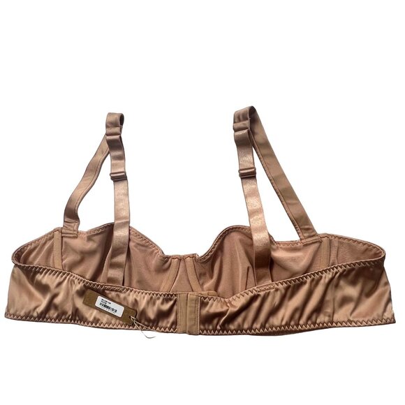 SKIMS Woven Shine Underwire Bra 42D Pink Sand - Picture 3 of 10